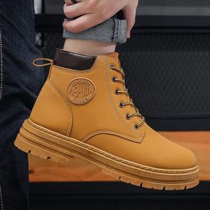 세련된 디자인 털 안감 캐주얼 키높이 남성 방한 워커