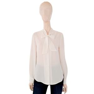 [숲]심플 타이 쉬폰 V넥  블라우스 SB3LS91A