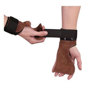 소가죽 스트랩 리프팅 헬스 장갑 브라운