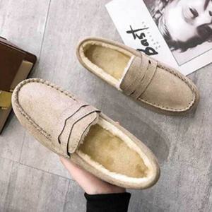 여자 모카신 털신 캐주얼 겨울 슈즈 데일리 패션