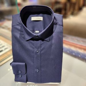 듀퐁셔츠 SE5SM21LS304SNY 컴포터블 라인 카라스넵 스트레치 네이비 슬림 핏 셔츠