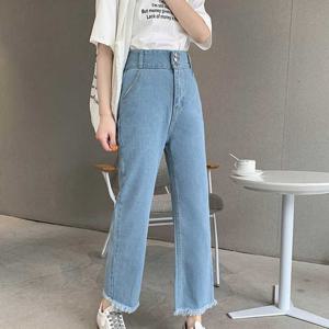 보세 여자 청바지 쇼핑 통청 바지 가을 엄마 패션