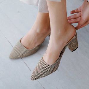 모던 펌프스 미들굽 슈즈 예쁜 여성화 뾰족코 구두