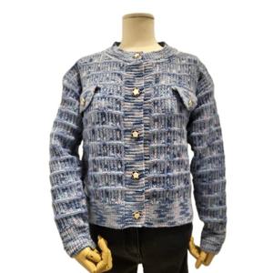 [에이비에프지]플라워 단추 포인트 러블리 긴팔 니트 가디건 APZ1HY53B