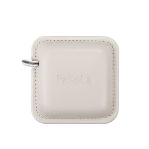 미니 줄자 사각 신체사이즈 측정 자동감김 가죽 휴대