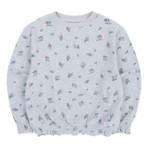 [빈]BZ14TS01GY그레이 플라워 프린트 맨투맨 티셔츠