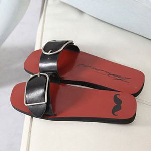 2컬러 빅버클 여성 샌들 여름 슬라이드 벨트 뮬