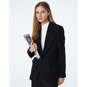 헤지스 여성 24SS 클리어런스스테디셀러블랙 울혼방 긴팔자켓 WSJA4B791BK