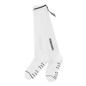 [파리게이츠] (521D3SC301)여성 레터링 테이프 포인트 니삭스