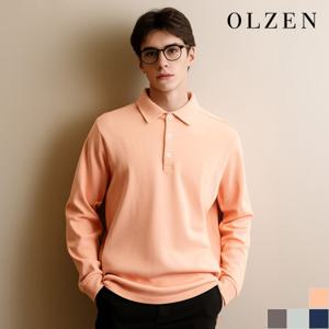 [올젠] 와플조직 코튼 카라 티셔츠 (ZOD1TT1304)