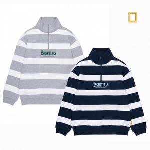 내셔널지오그래픽키즈  (K251USW070) 볼드 스트라이프 반집업 긴팔 티셔츠