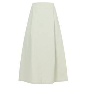 샵앤) 국산 여성 간절기 A라인 뒷밴딩 원턱 면100 롱 스커트 STJ-WSK-20270-민트