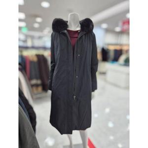 안지크 세이브존06 폭스퍼 탈착 구스 롱 패딩 AH4DW1150