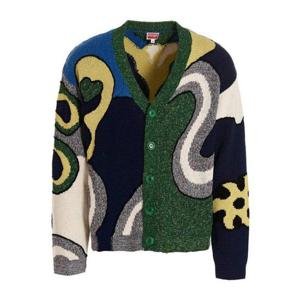 겐조 자카드 그래픽 가디건 FD55CA3653CF77 DOM