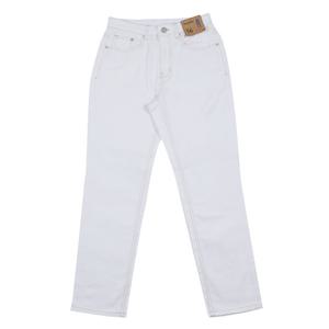 [뱅뱅]남녀공용 인밴드 화이트 레귤러 스판 청바지 (NQL164)