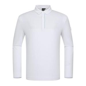 JDX HC06 남성 와펜 단기모 긴팔 티셔츠(X1TLW1401WH) X1TLW1401