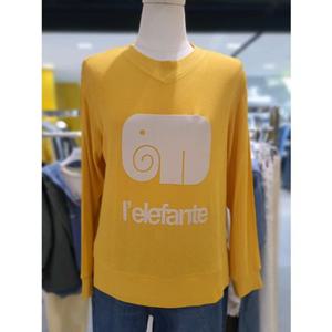 베네통  코끼리자수 실키  티셔츠BATS97511