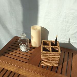 라탄 바구니 라탄 사각 펜박스