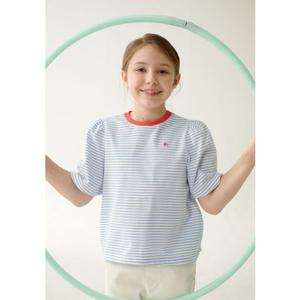 빈 BEEN 25년 SS BZ18TS01SB 스카이 블루 스트라이프 티셔츠PG