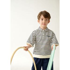 빈 BEEN 25년 SS BZ17TS03NV 네이비 스트라이프 카라 티셔츠PG