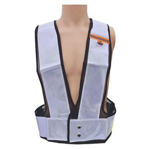 신호수 X반도조끼 MR-404(X반도/곤색/백색띠8cm