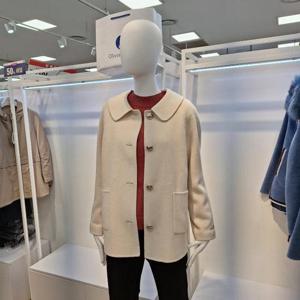 올리비아하슬러 HC04 둥근카라와 에이라인의 실루엣을 살린 핸드메이드 자켓 OHESJK201