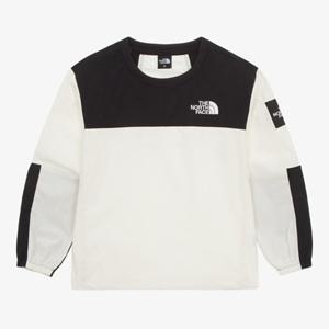 노스페이스 키즈 NM5MR08S 샌드 크루넥 우븐 맨투맨