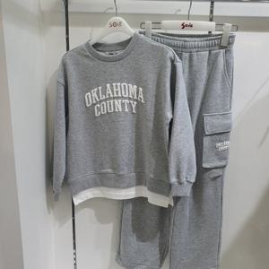 [소이]레이어드 맨투맨티, 카고 파라슈트 셋업바지 25S5701_25S5