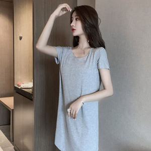 여성 백리스 원피스 잠옷 홈웨어