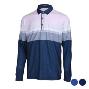 [파파브로] 잔패턴 스트라이프 카라 티셔츠 MB-KAA-288,9