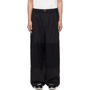 25 FW 요지야마모토 남성 블랙 나일론 슬랙스 251138M191010