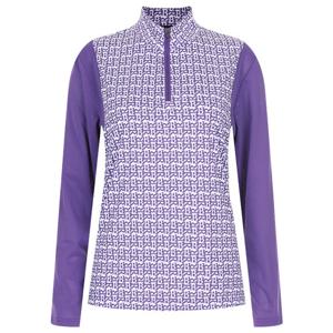 샵앤) 여성 편안한 착용감 스판 봄가을 필수 긴팔 등산 티셔츠 IU-WSH-20349-퍼플