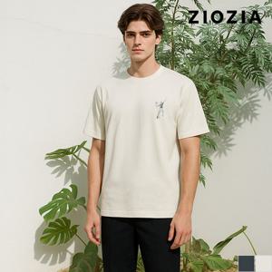 [지오지아] 오버핏 코튼 테니스 반팔티셔츠 (AED2TR3182)