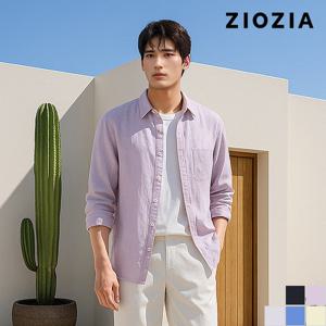 [지오지아] 원더쿨 린넨 블랜드 베이직 셔츠 (ABD2WC1102_A)