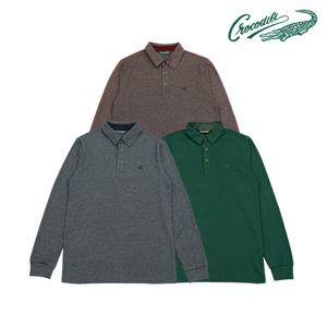 [크로커다일] 베이직 PK 긴팔 카라티 CDAA4TS9401-1