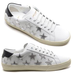 [생로랑] 18SS 남성 스타가죽패치 스니커즈 (421572_0MP10_9082_18S)