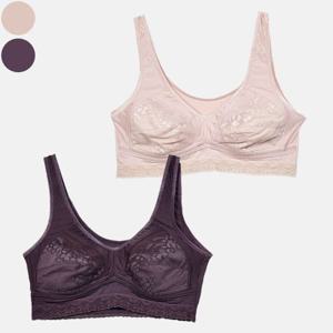 부인용 우아한 노와이어 부직포 런닝형브라