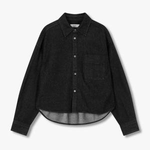 톰보이  미디엄 블랙 원포켓 롱슬리브 셔츠 (9105121211)