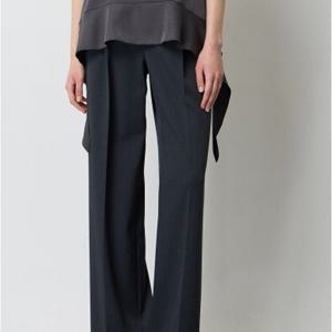 [시슬리] 마블 턱 와이드 팬츠