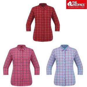 레드페이스 HC22 등산캠핑트레킹여성봄여름BS벤트체크7부우먼셔츠 REWFWSSBE051