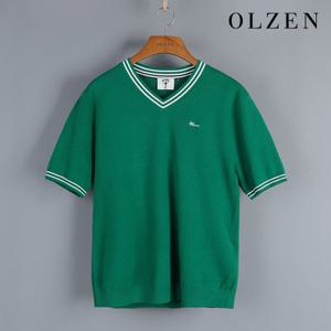 [올젠] 올리버 브이넥 반팔 니트 (ZMD2ER1101)