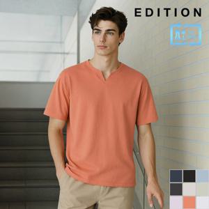 [에디션] 쿨텐션 변형 라운드넥 티셔츠 I (NED2TR1901)