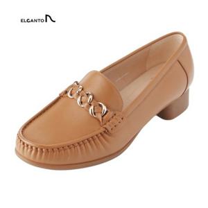 [엘칸토(여성화)]여성 경량 체인 장식 컴포트 휠 로퍼 LCWC09U513 (카멜)