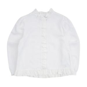 [빈]화이트 프릴카라 블라우스BY54BL02WT