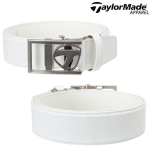 [테일러메이드] 25년 S S 골프용 남성  로고 자동 소가죽 벨트 TMABOS601 100(화이트)