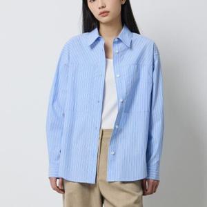 [시슬리] 다니엘 스트라이프 포켓 셔츠 saws08511