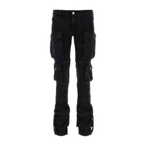 아티코 카고 블랙 슬림 데님 진 241WCP113D066 100