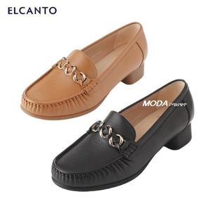 [엘칸토]경량 쿠션 힐로퍼 여성 로퍼 1WC09XW_GN