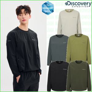 디스커버리 25년 여름 신상 남성/여성/공용 프레시벤트 폴튼 경량 트레이닝 맨투맨/냉감기능/나일론/캐주얼티셔츠 DXTR73053-DXNW