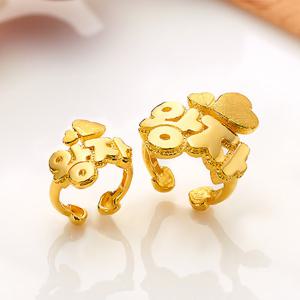 [한국표준금거래소] 99.9% 하트 글자 돌반지 1.875g